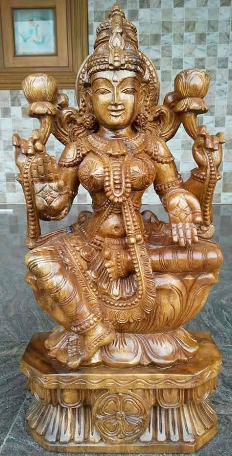 Painted festival deity sculpture